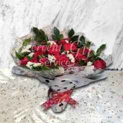 Alternative view of Bliss 24 Red Roses Bouquet