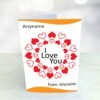 Dual Love Hearts Personalised Greeting Card 2 Dual Love Hearts Personalised Greeting Card