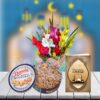 danisa butter cookies with flowers and eid card
