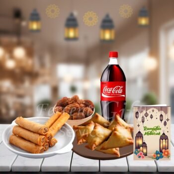 Dates With Samosay And Ramadan Card