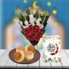 Floral Eid Card And Chicken Patties With Flowers 2 floral eid card and chicken patties with flowers