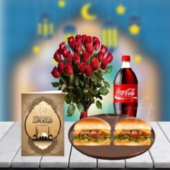 Flowers Bouquet With Burgers Deal For Eid Day