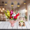 Fresh Flowers Bouquet With Ramadan Card 2 fresh flowers bouquet with ramadan card 1