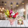 Gladiaola Flowers And Ramadan Card Bouquet 1 gladiaola flowers and ramadan card bouquet 1