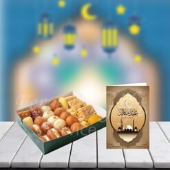 Mix Pakistani Sweet With Eid Mobarak Card