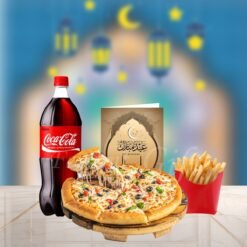 Pizza Deal with Fries and Eid Mobarak Card