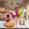 Pizza With Flowers And Ramadan Card 2 pizza with flowers and ramadan card 1