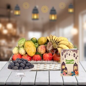 Ramadan Fruit Basket With Dates And Card
