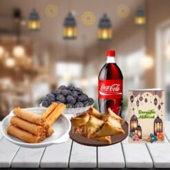 Samosa Roll And Dates With Ramadan Card