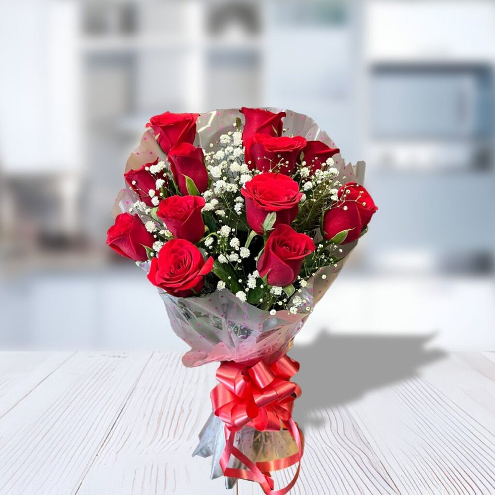 24 Stems Of Local Red Roses Bouquet | Fervent Gift Service