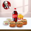 KFC Burgers Meal Deal For 3 Person 1 KFC Burgers Meal Deal For 3 Person