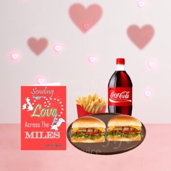 Send Burgers Deal With Love Greeting Card across Pakistan online