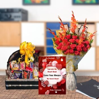 Chocolates Charm Romance Gift Combo