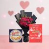 Danisa Cookies With Elegant Roses And Love Card 2 danisa cookies with elegant roses and love card