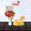 Delight Honey Cake With Mix Color Roses Gift Combo 2 delight honey cake with mix color roses gift combo