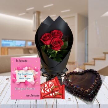 Hearts Bloom Valentine Gift Combo