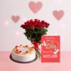 Valentines Trio Treat Gift Combo 1 valentines trio treat gift combo