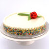 2lbs Vanilla Hard Icing White Cake From Tehzeeb