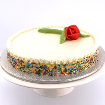 2lbs Vanilla Hard Icing White Cake From Tehzeeb