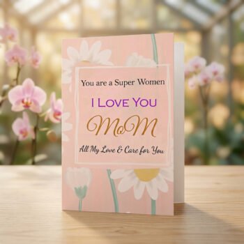 Send Love & Care Floral Greeting Card for MoM in Pakistan from abroad